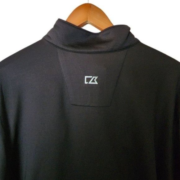 Cutter & Buck DRYTEC SuperBowl Black Gray 1/4 Zip Pullover Men’s Size XL - Picture 9 of 10